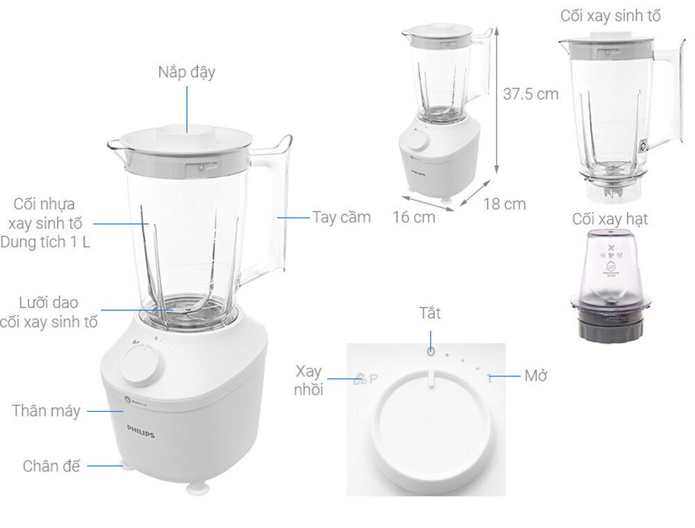 máy xay sinh tố philips hr2041/50