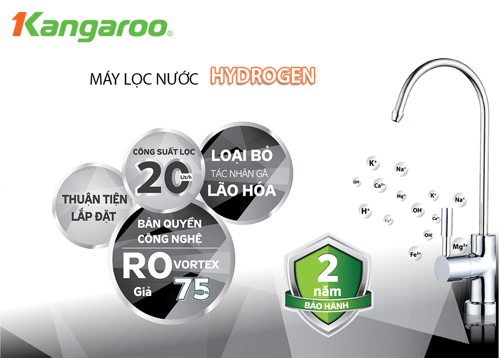 máy lọc nước kangaroo hydrogen kg100hg vtu