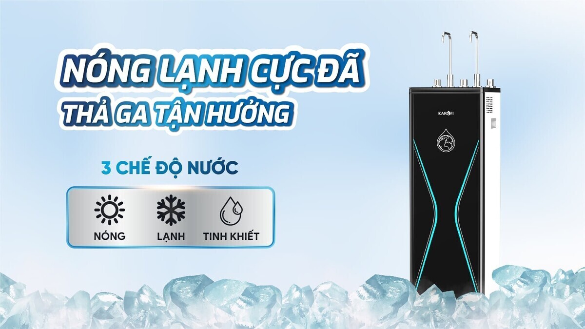máy lọc nước ro nóng lạnh karofi kad-d528