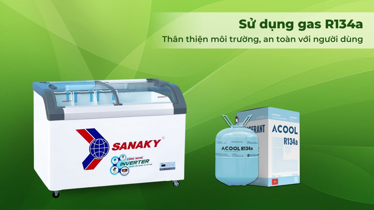 tủ đông sanaky inverter 350 lít vh-4899k3b