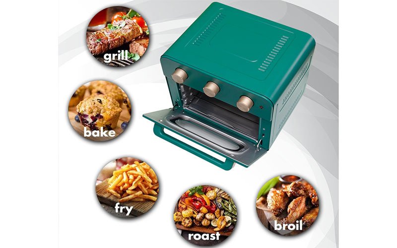 nồi chiên không dầu kết hợp lò nướng mobell kmo23li-kb