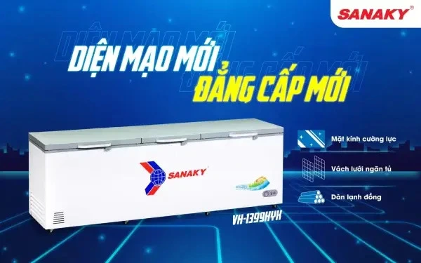tủ đông sanaky vh-1399hyk 1300 lít