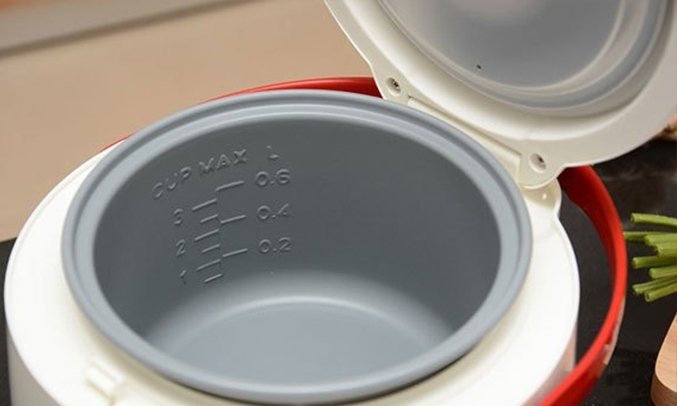 nồi cơm điện happy cook 0.6 lít hc-060r đỏ