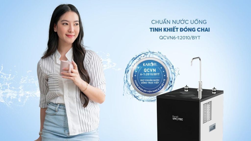 máy lọc nước nóng lạnh karofi livotec 629
