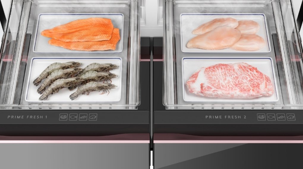 tủ lạnh panasonic inverter 650 lít prime+ edition multi door nr-wy720zmmv