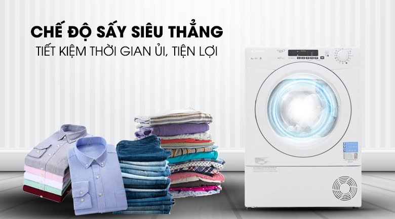 máy sấy ngưng tụ candy 9 kg gvs c9de-s