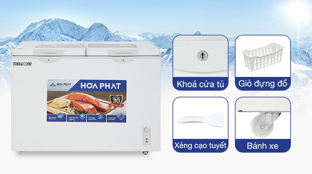 tủ đông hòa phát 271 lít hpf bd6271