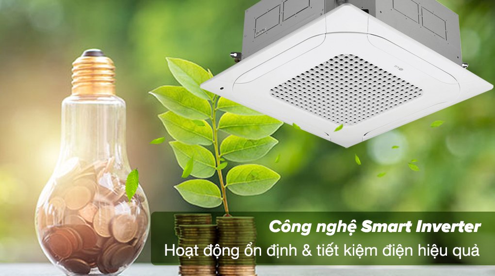 máy lạnh âm trần lg inverter 5 hp ztnq48lmla0 (3 pha)