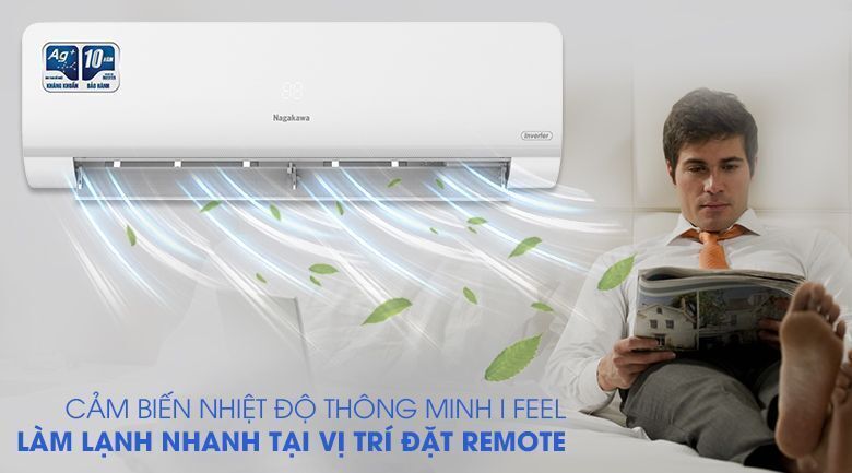 máy lạnh treo tường inverter nagakawa 2.5hp nis-c24r2h10