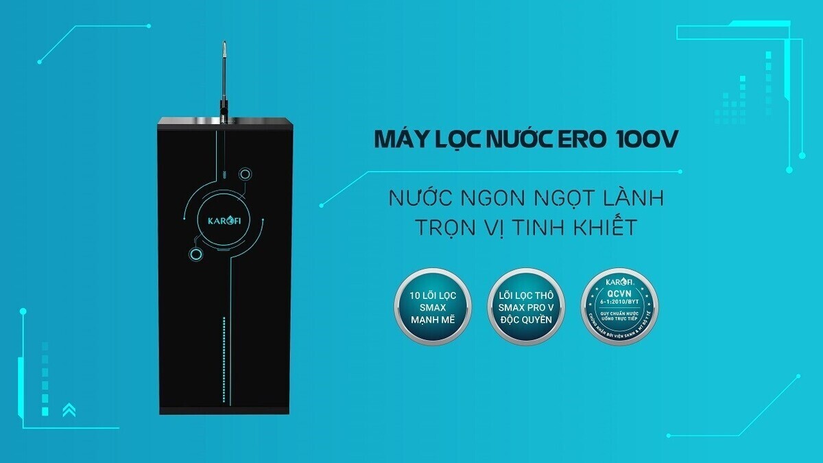 máy lọc nước karofi ero100v
