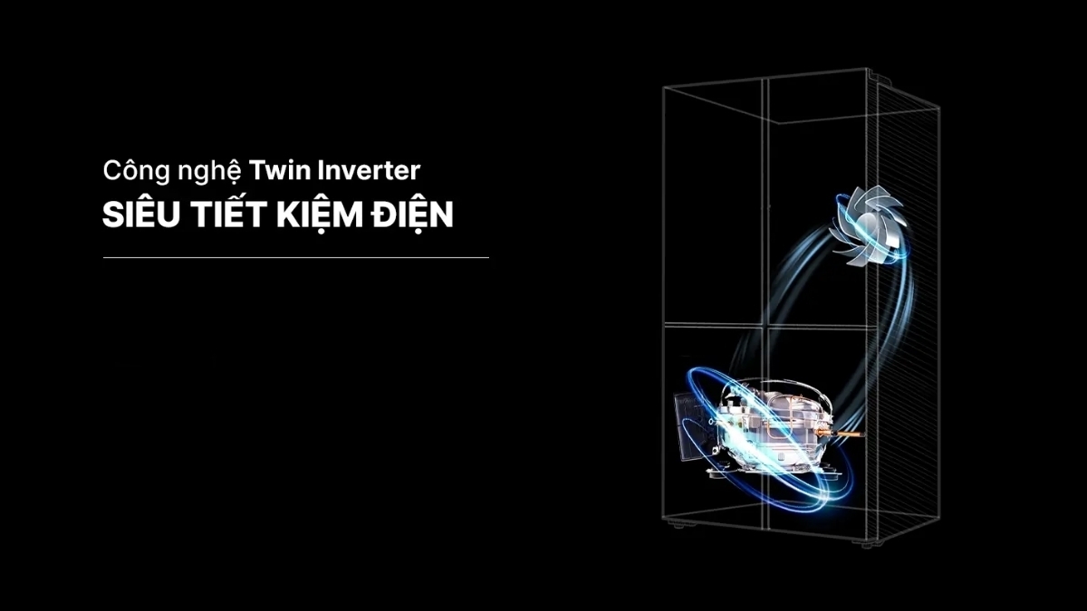 tủ lạnh aqua inverter 660 lít aqr-m727xa(gb)u1