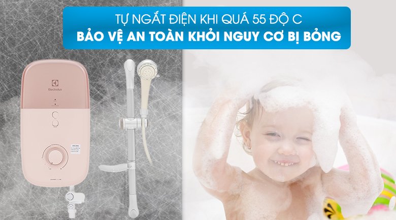 máy nước nóng trực tiếp electrolux 4500w ewe451lb-dpx2