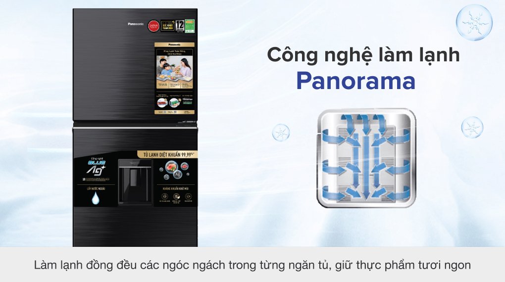 tủ lạnh panasonic inverter 326 lít nr-tl351gvkv