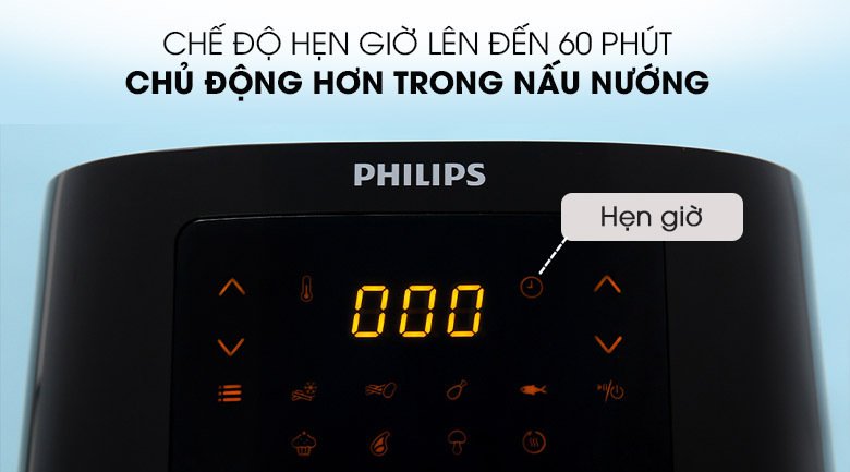 nồi chiên không dầu philips hd9252/90 2.4 lít