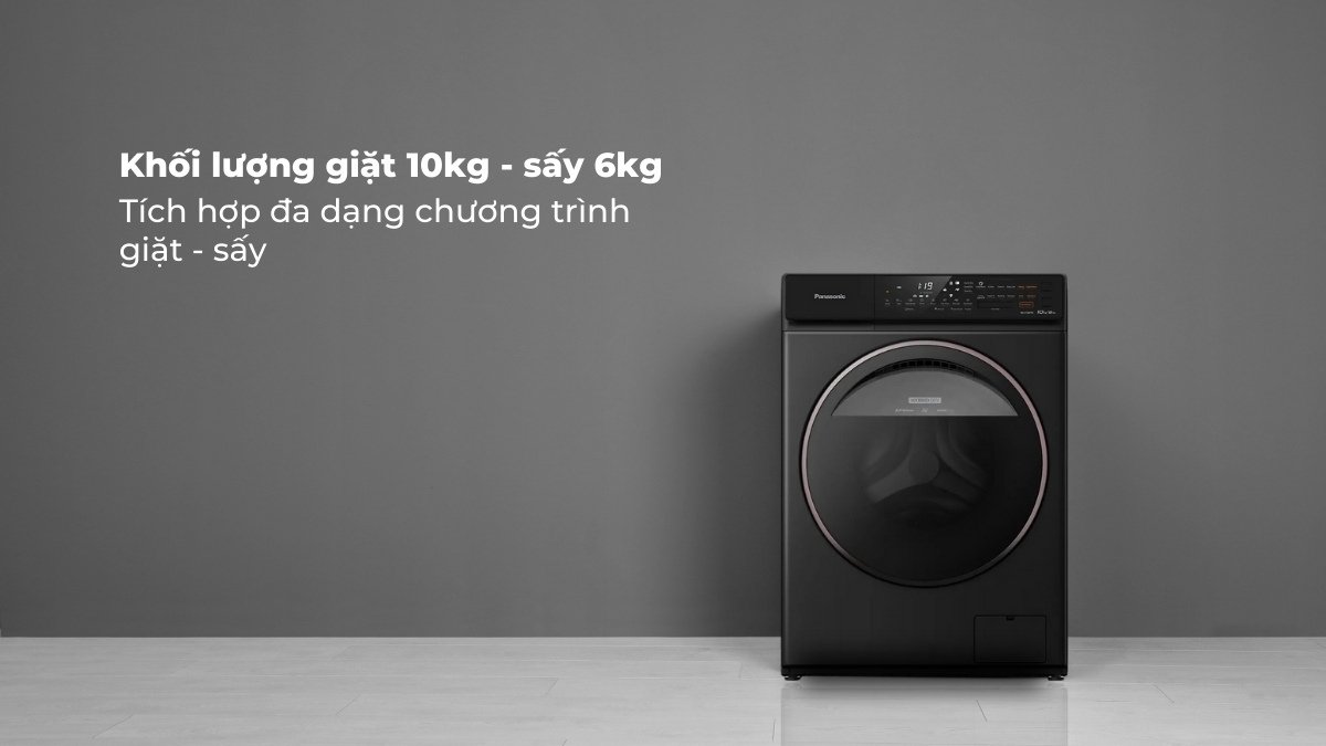 máy giặt sấy panasonic inverter 10/6 kg na-s106fr1pv