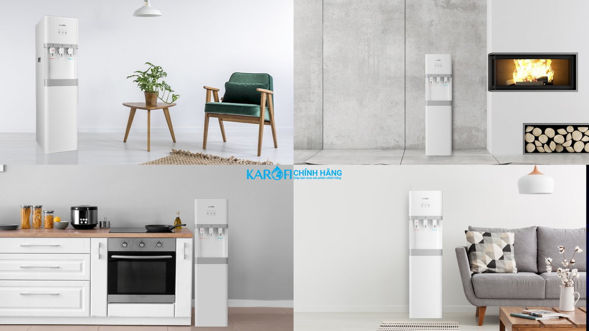 cây nước nóng lạnh karofi hcv208ro