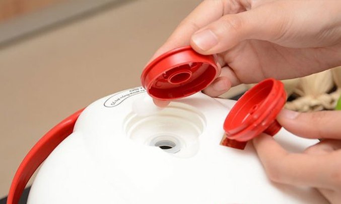 nồi cơm điện happy cook 0.6 lít hc-060r đỏ