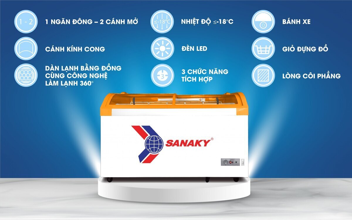 tủ đông sanaky 500 lít vh-899ka