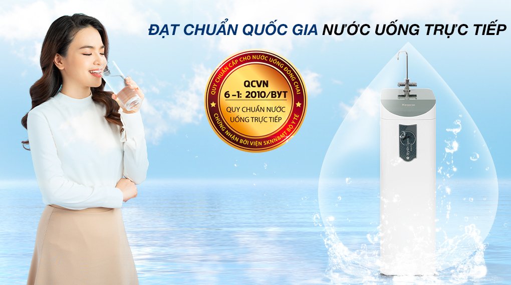máy lọc nước ro hydrogen kangaroo kg100hd2 8 lõi