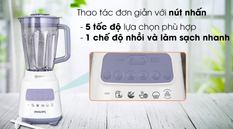 máy xay sinh tố đa năng philips hr2221/00