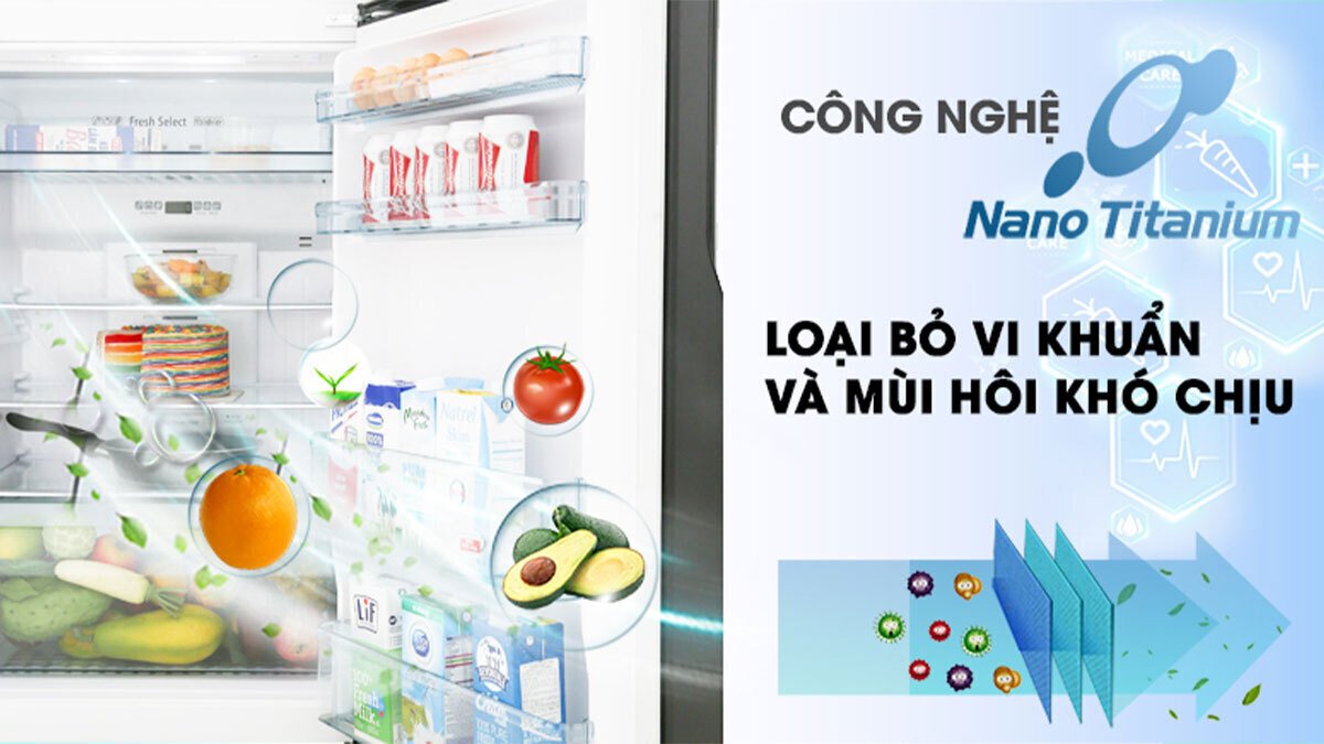 tủ lạnh hitachi inverter 540 lít r-fw690pgv7x gbk