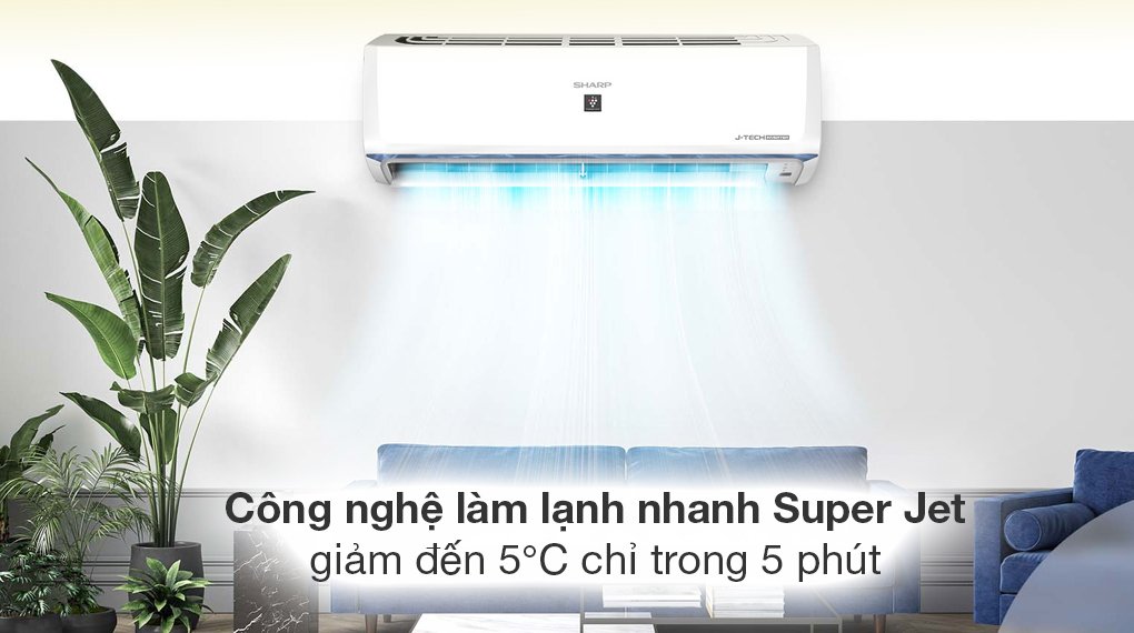 máy lạnh sharp inverter 1 hp ah-xp10bsw
