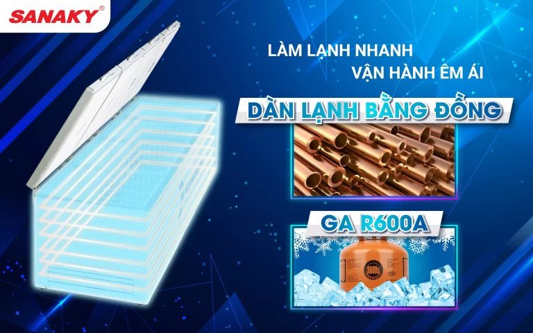 tủ đông sanaky vh-2399hy 2000 lít