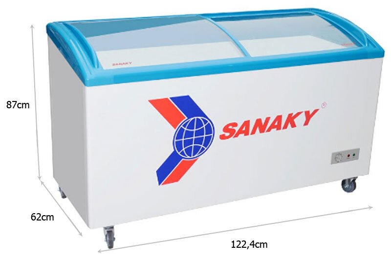 tủ đông sanaky vh-4899k 340 lít (nắp kính)