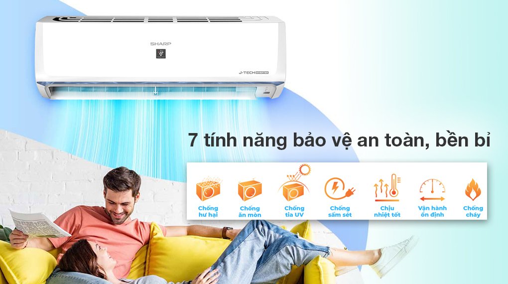 máy lạnh sharp inverter 1 hp ah-xp10bsw