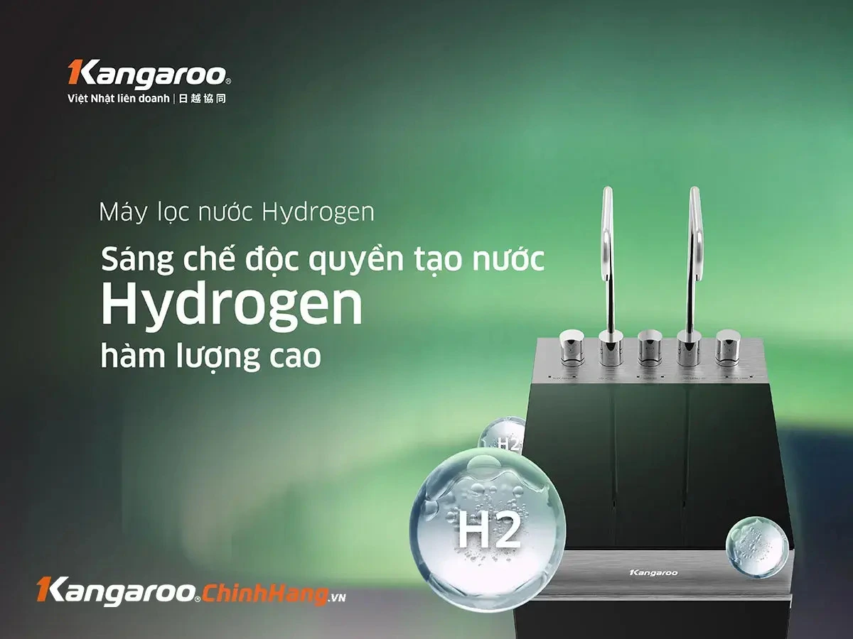máy lọc nước kangaroo hydrogen nóng lạnh kg11a18 - mẫu 2024