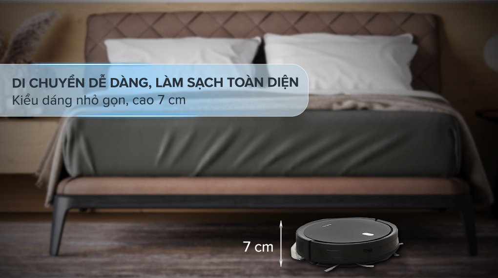 robot hút bụi lau nhà xiaomi vacuum e5 đen