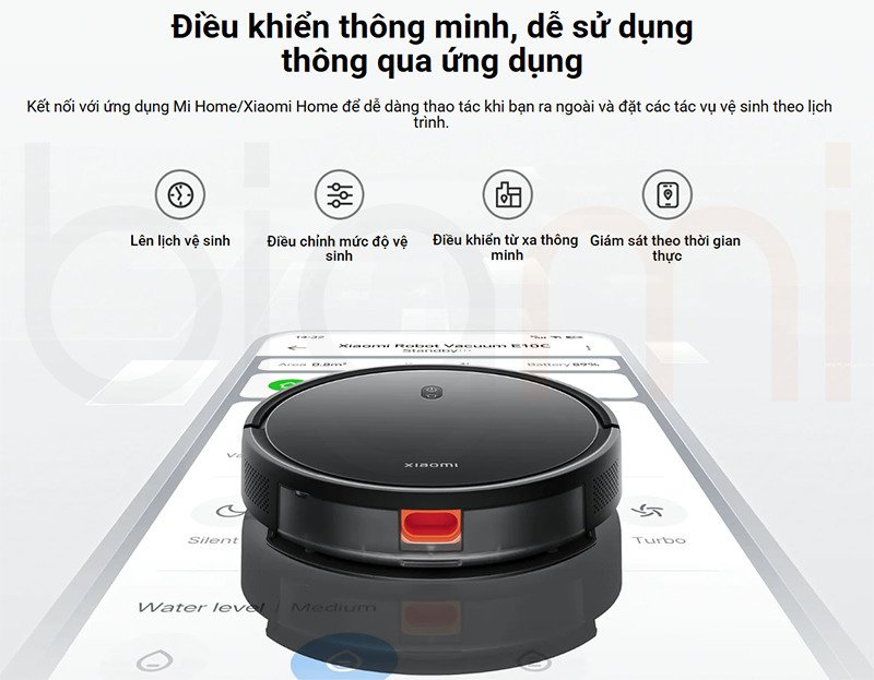 robot hút bụi lau nhà xiaomi vacuum e10c