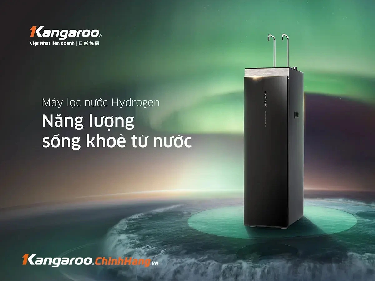 máy lọc nước kangaroo hydrogen nóng lạnh kg11a18 - mẫu 2024
