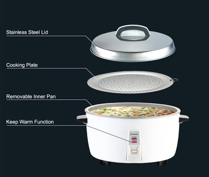 nồi cơm điện nắp rời panasonic sr-ga321lra 3.2 lít