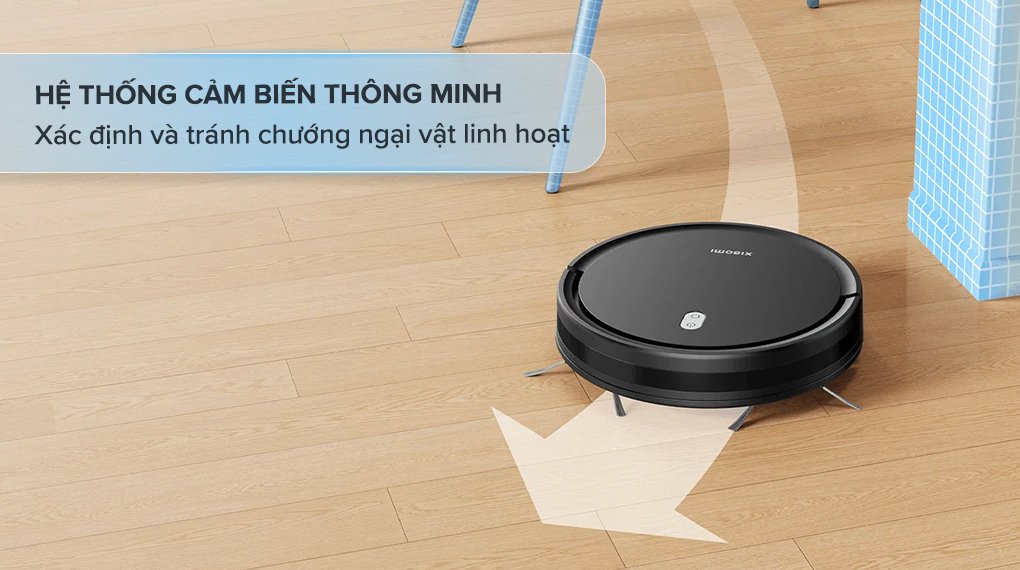 robot hút bụi lau nhà xiaomi vacuum e5 đen