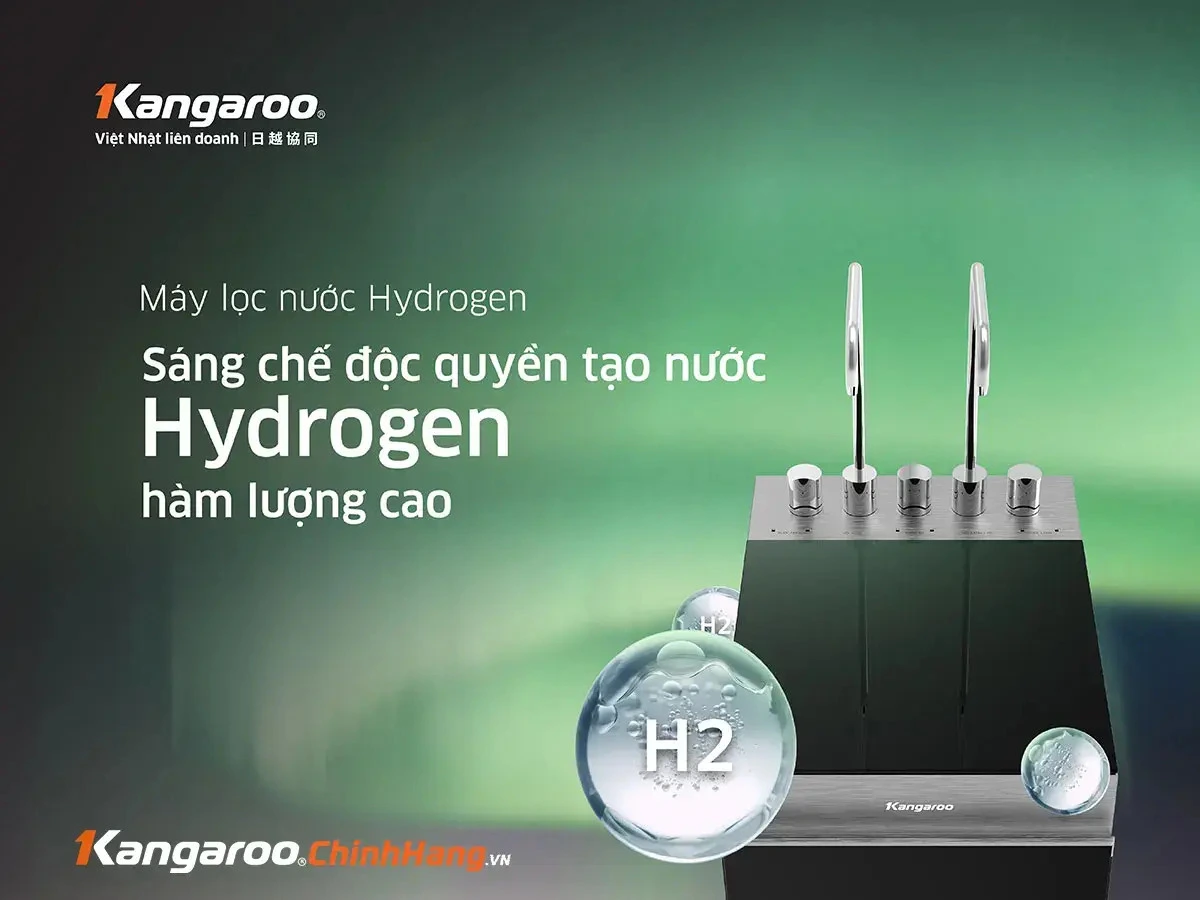 máy lọc nước kangaroo hydrogen nóng lạnh kg11a18 - mẫu 2024