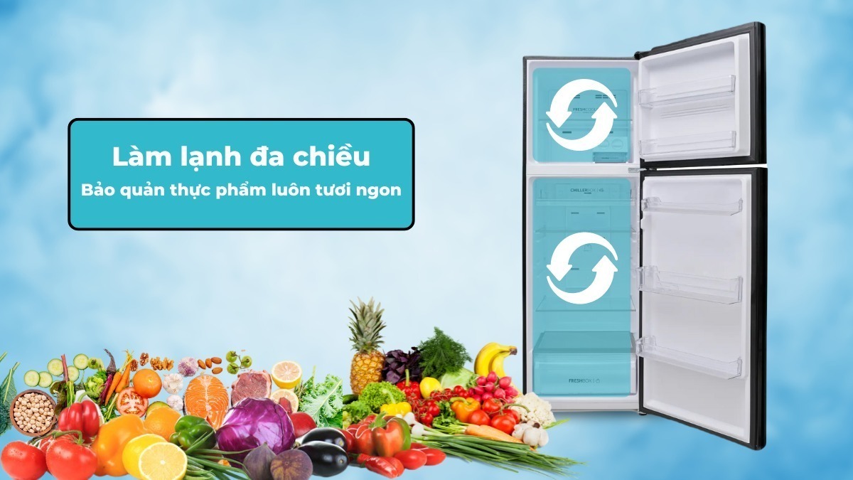 tủ lạnh aqua inverter 328 lít aqr-t380fa(sl)