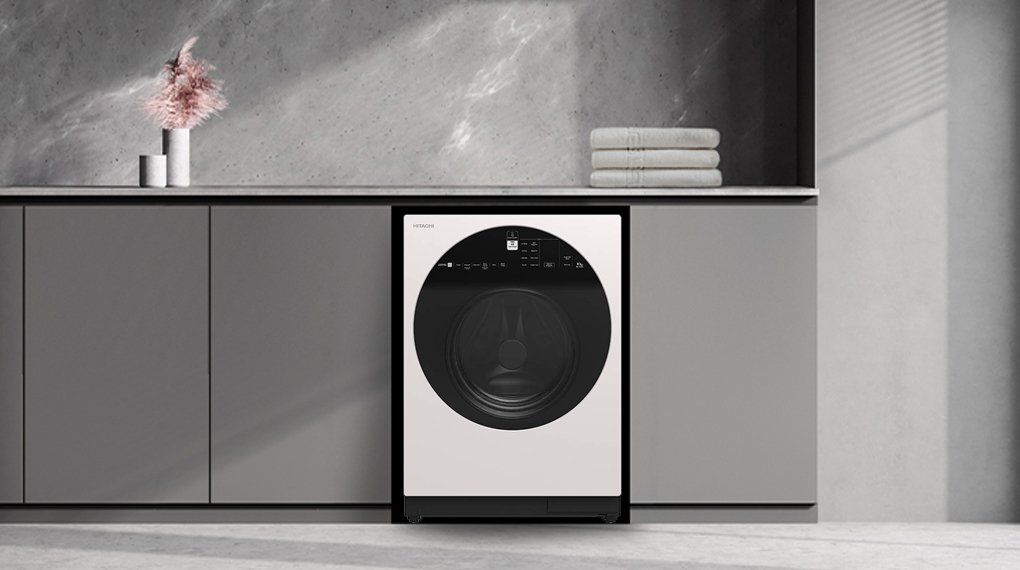 máy giặt hitachi inverter 10 kg bd-100gv wh