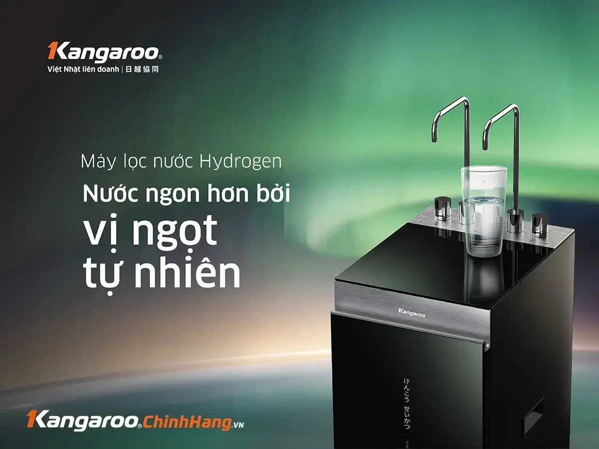 máy lọc nước kangaroo hydrogen nóng lạnh kg11a18 - mẫu 2024