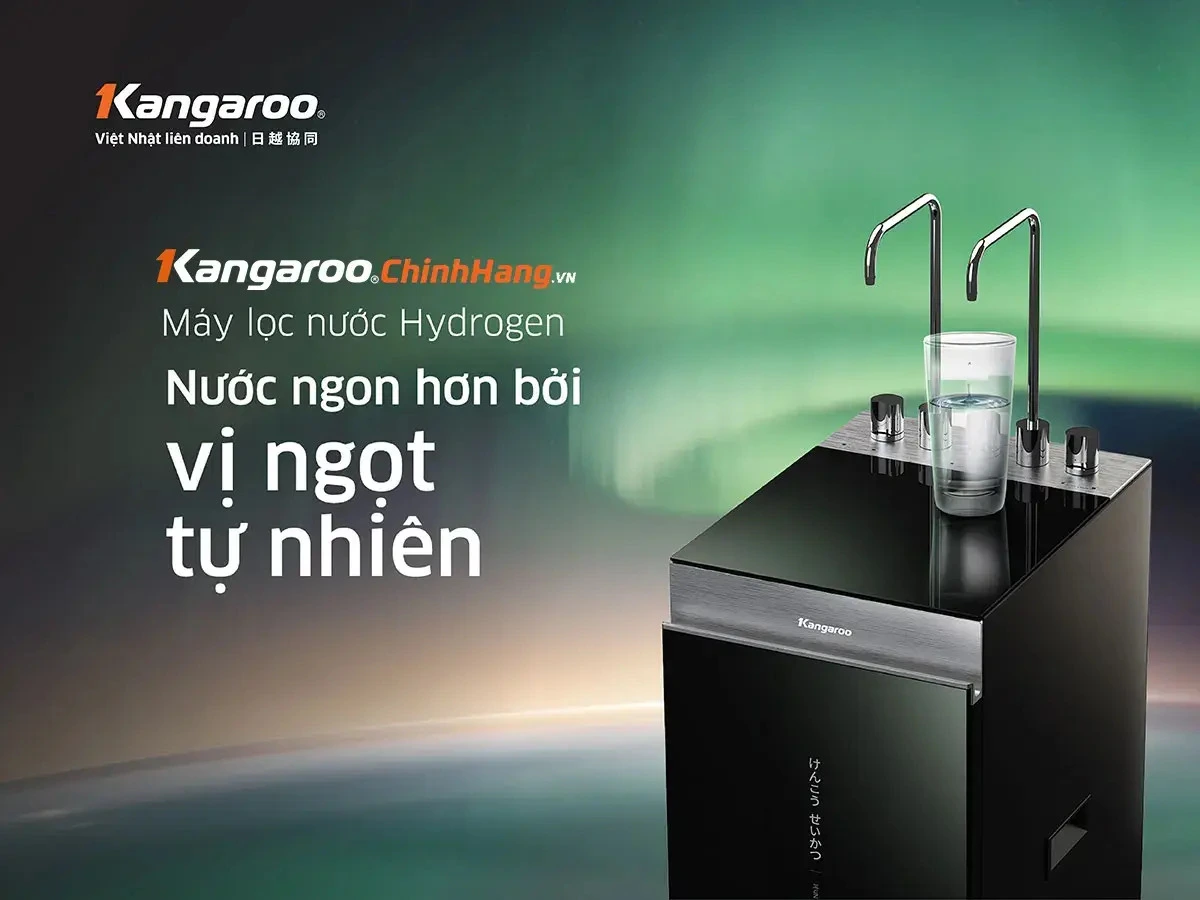 máy lọc nước kangaroo hydrogen nóng lạnh kg11a16 - mẫu 2024