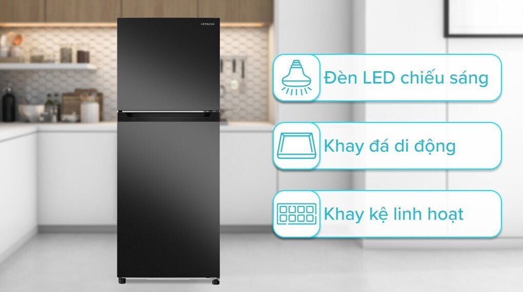 tủ lạnh hitachi inverter 210 lít hrtn5230muvn