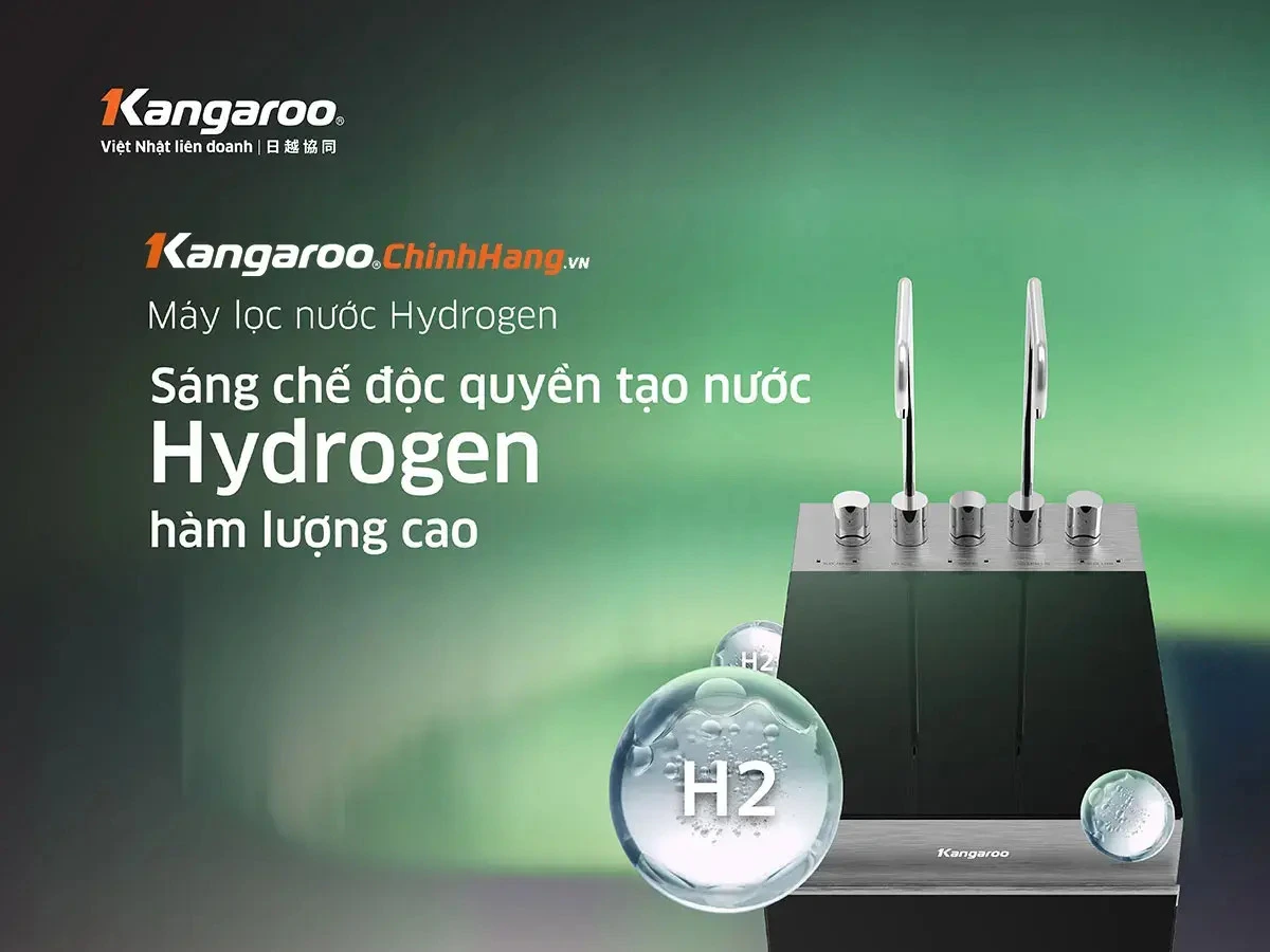 máy lọc nước kangaroo hydrogen nóng lạnh kg11a16 - mẫu 2024