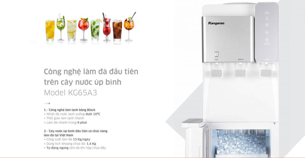 cây nước nóng lạnh kangaroo kg65a3