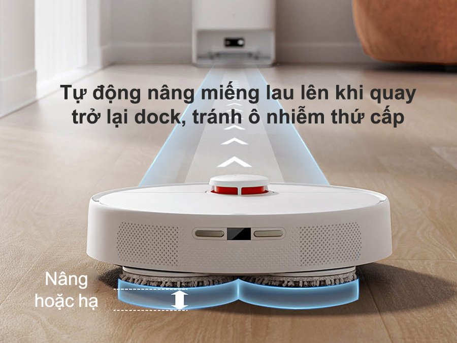 robot hút bụi lau nhà tự giặt giẻ xiaomi x20 us