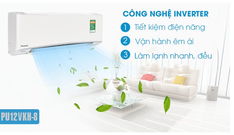 máy lạnh panasonic 1 chiều 12.000btu inverter ru12akh-8