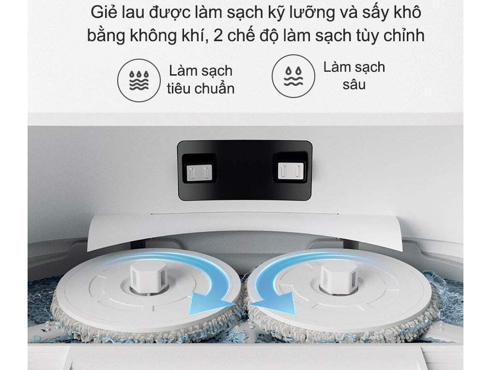 robot hút bụi lau nhà tự giặt giẻ xiaomi x20 us