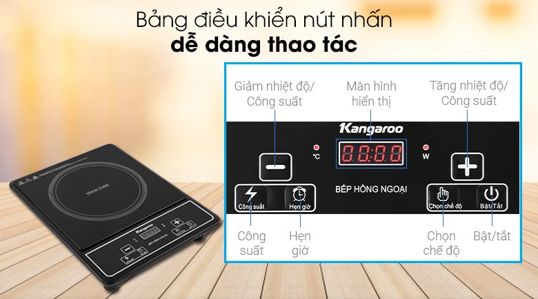 bếp hồng ngoại kangaroo kg20ifp1