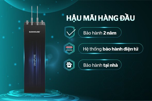 máy lọc nước ro ultrapure sunhouse 10 lõi sha76211kl