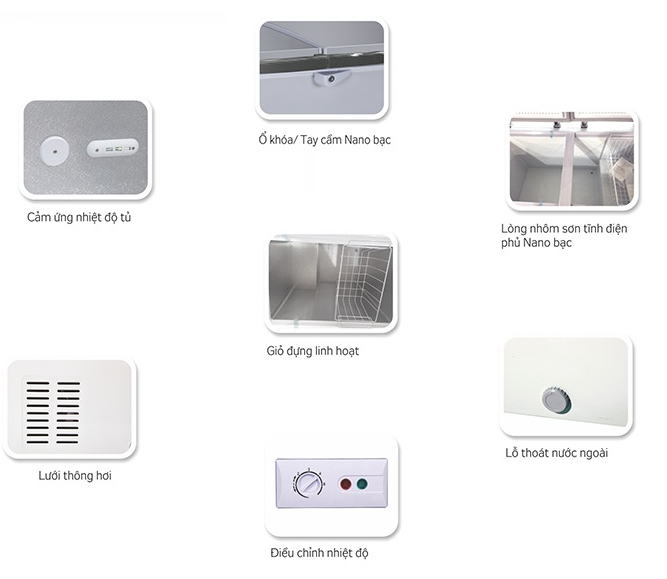 tủ đông kháng khuẩn kangaroo kg498c2 - 327 lít