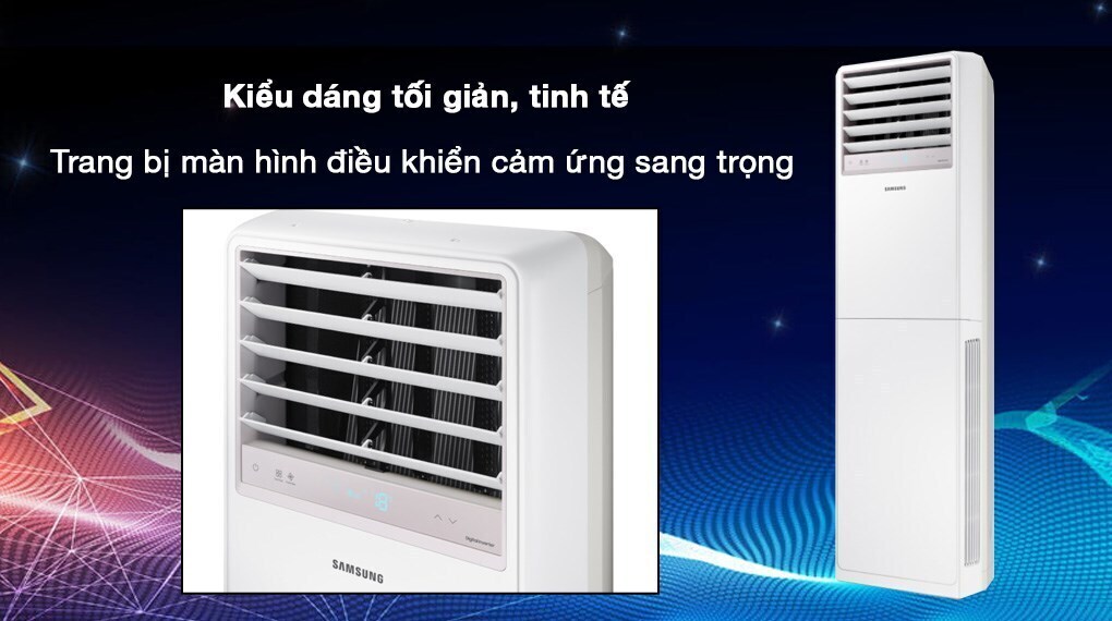 máy lạnh tủ đứng samsung inverter 5 hp ac048bnpdkc/tc 3 pha